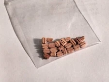 Ship Model Fittings Parts 20 Light wood 5mm single blocks