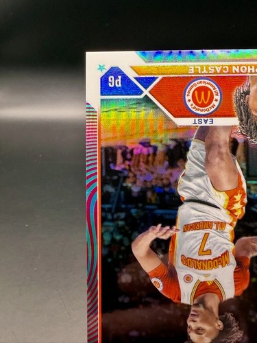 2023 Topps McDonalds A/A - Stephon Castle Aqua/Fuchsia Swirl Refractor /175 #4 - Bild 5 von 10