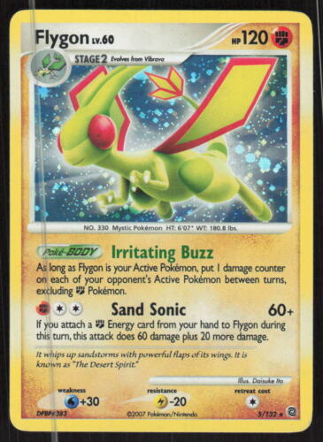 Pokemon TCG Secret Wonders #5/132 Flygon HP (Creases)