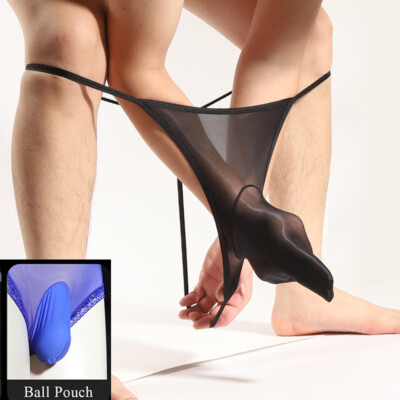 G-String Glänzende Transparente Höschen Dessous Durchsichtige Männer.   