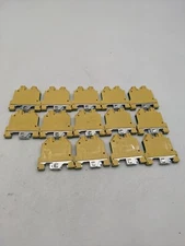 14 Piece Set Wieland WK6 SL/U Terminal Block DIN Rail 20-8 AWG Yellow/Green
