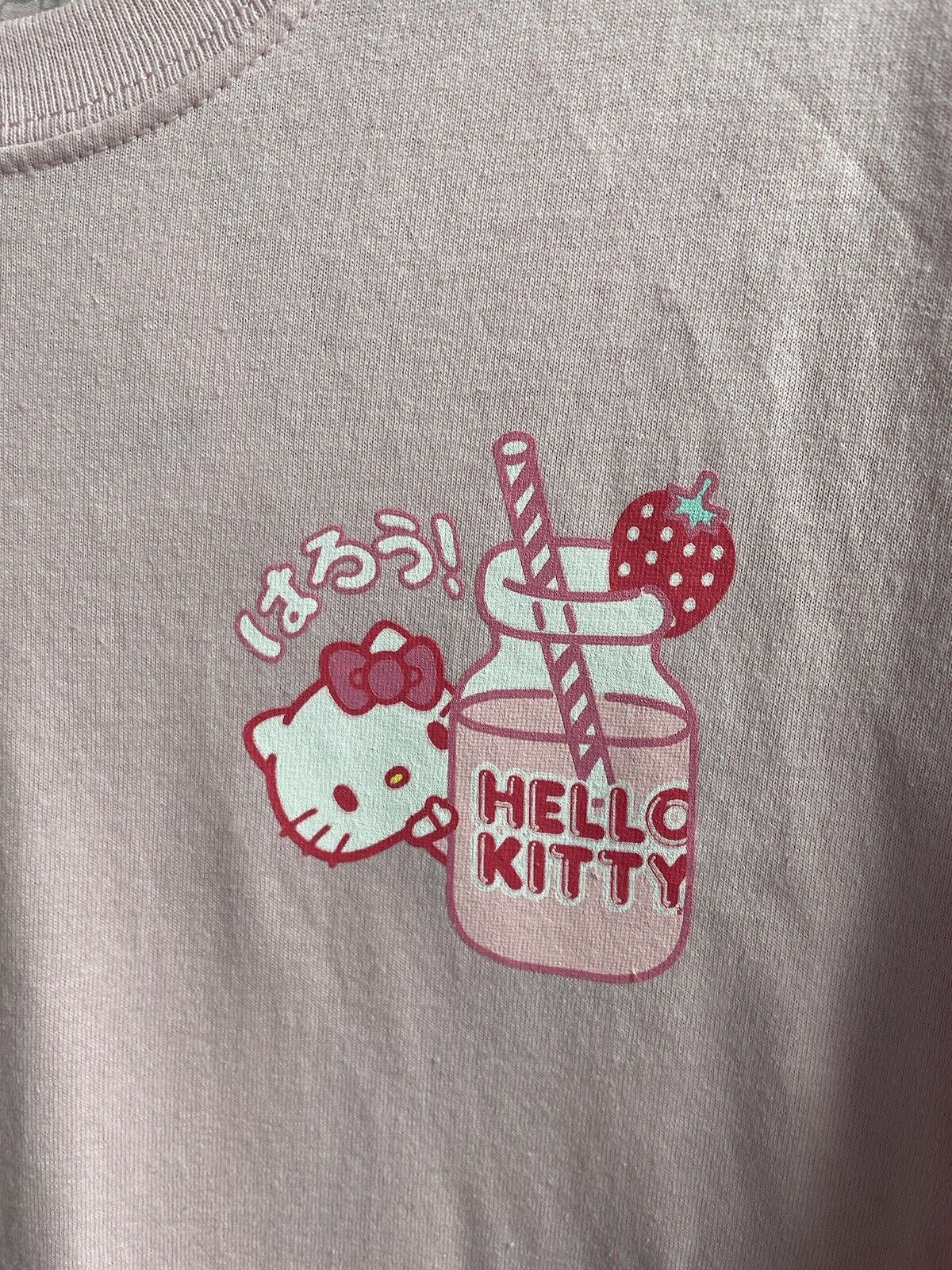 HELLO KITTY STRAWBERRY MILK JUNIORS SHIRT SIZE SIZE 2X NEW