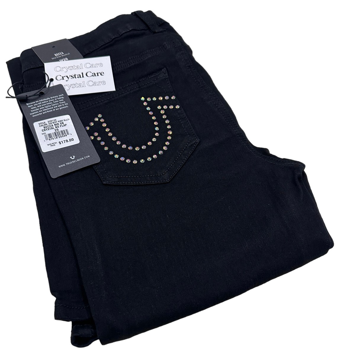 B2 USA製 TRUE RELIGION Gパン レディース 24 NEW $196 True Religion Brand Jeans Women Becky White Lowrise