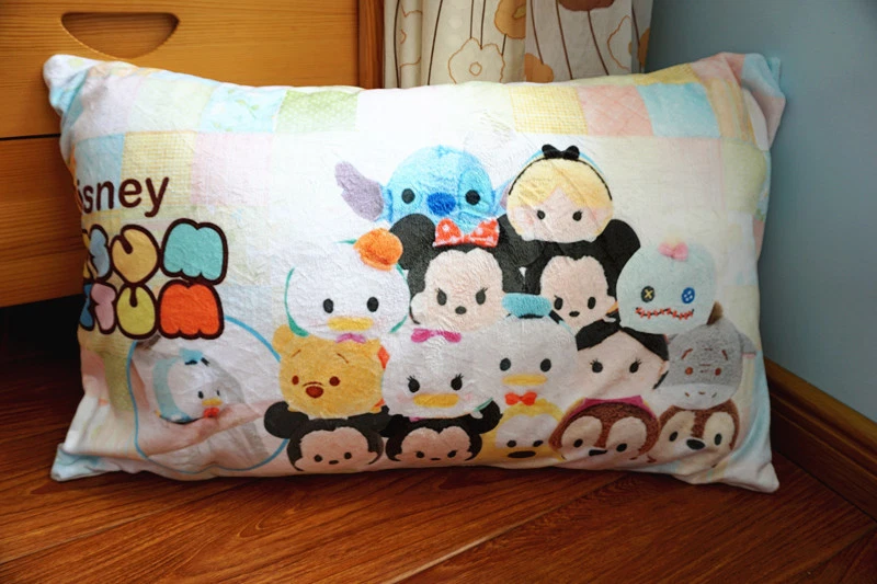 Disney Tsum Tsum Printing  Pillowcase Mickey Minnie Soft Fabric 3 Styles - Image 2 of 4