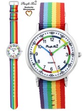 Armbanduhr Kinder Lernuhr Jungen Mädchen Unicorn Wechselarmband Regenbogen Quarz