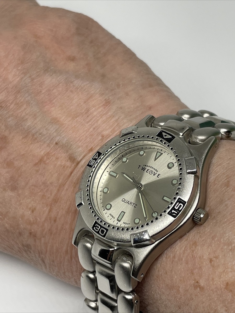 Vintage Men's *Twelve* Signed Silvertone Watch As Is | eBay