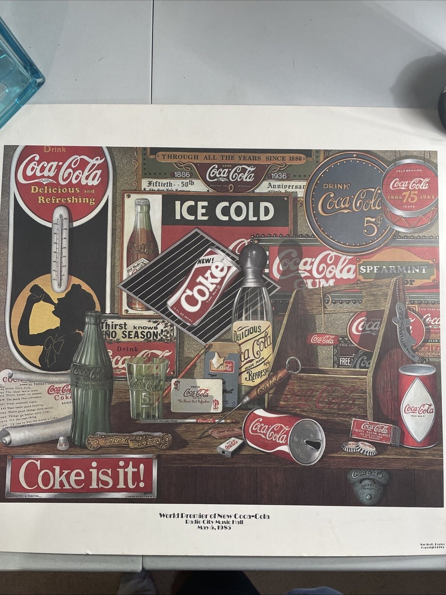 World Premiere of New Coca-Cola 1985 Radio City Music Hall 24 x 20
