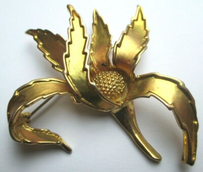 Broche Chardon Vintage - Accessoire épingle Décorative - Occasion