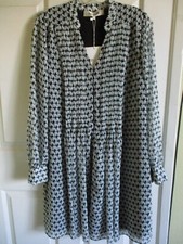 SZ 4 Diane von Furstenberg Kourtni Geo Buds Bright Ice Print Dress $468