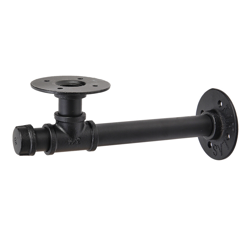 Pipe Shelf Brackets Industrial Iron Rustic Wall Floating Shelves