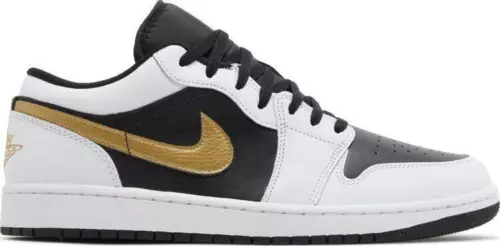 Jordan 1 Low Gold Swoosh