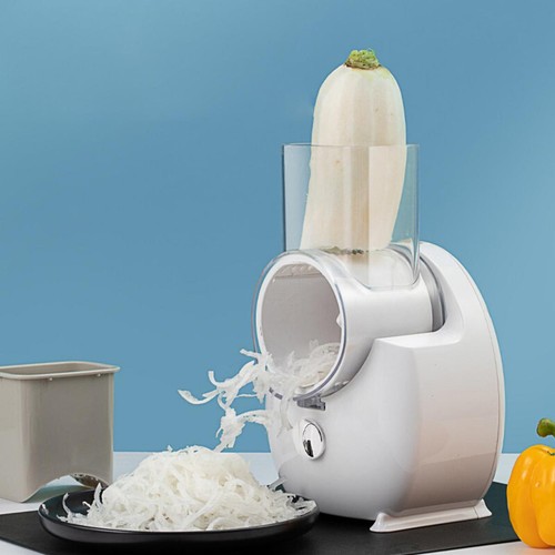 Picadora automática de verduras cortadora de tambor eléctrica multifuncional rallador de queso - Imagen 23 de 24