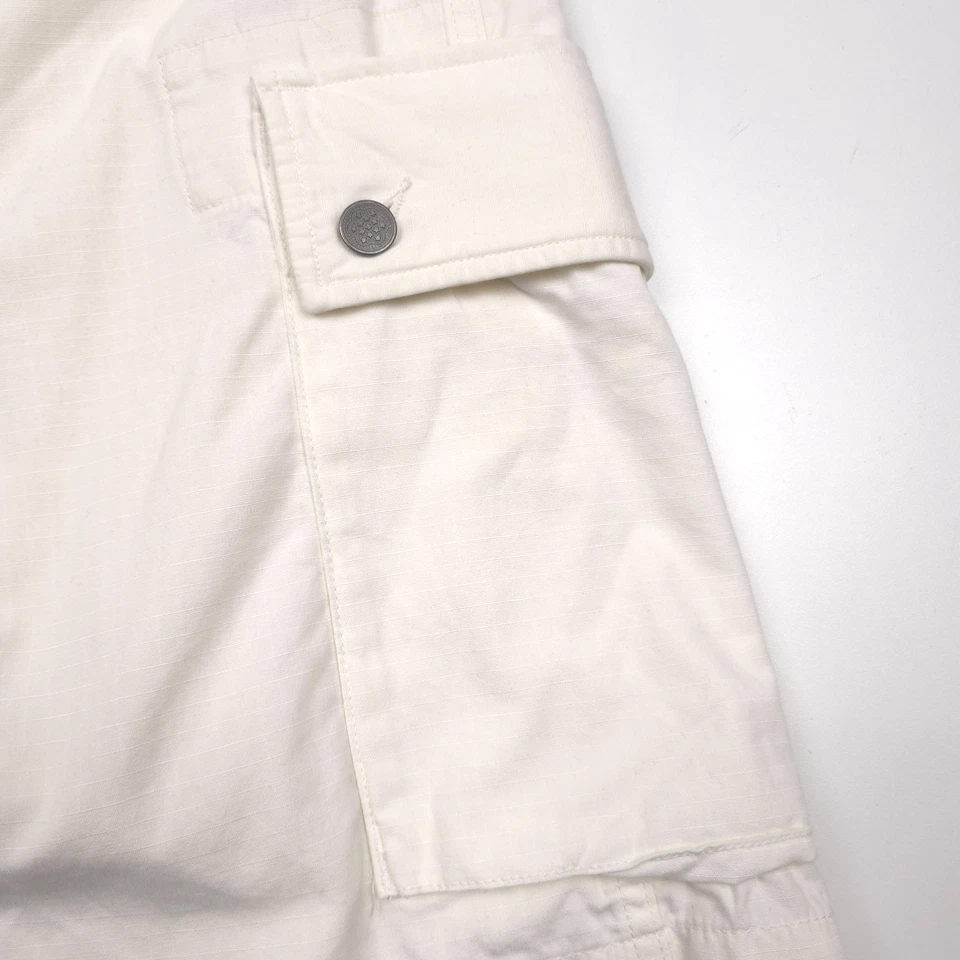 Bermuda cargo RRL dupla RL off white ajuste regimento corte regular masculina tamanho 32 - Imagem 3 de 4