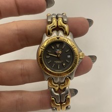 [USED] TAG HEUER S95.215 Genuine belt Grey Dial Women's From Japan