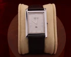 ⌚✨ Vintage Seiko Slim Quartz Gentlemen's White Dial ,Dark Brown Dress Watch