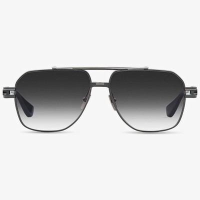 DITA KUDRU DTS436-A-02 Men's Square Sunglasses Black Metal Gray Gradient