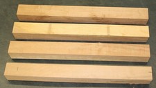 Four 3 X 3 nom. X 31" Cherry Blanks for Turning or Tapering Table Legs. 2nds