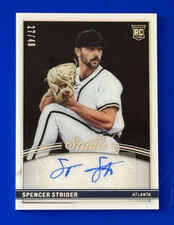 2022 Chronicles Studio Black Signatures /49 Spencer Strider Rookie Auto RC