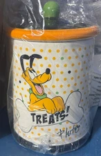 Rare Pluto Treats Ceramic Cookie Jar (8" x 6")  (NEW/ Sealed)