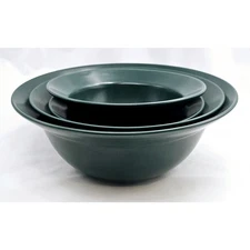 Waechtersbach Germany Green Matte Nesting Serving Bowls(4)- 8" (2), 10", 11.5"