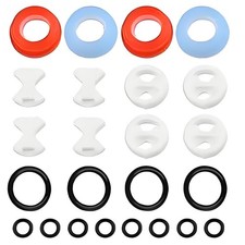 16-Piece Faucet Repair Kit  Ceramic Disc Cartridges  Silicone Washers, Univers