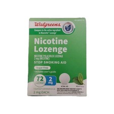 Nicotine lozenge 2mg 72 Mint Flavor QUITTUBES WALGREENS BRAND NEW 2/2027