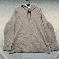 Under Armour Women's Hoodie Size XL Gray Loose Fit Pullover Hustle Fleece NWT