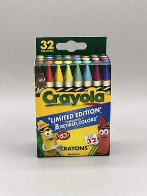 32-Pack CRAYOLA Crayons with 8 Retired Colors Non-Toxic | 2025 Limited Edition