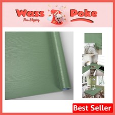 Nature-Inspired Peel and Stick Wallpaper - Stain Resistant Green Decor 11.8x78.7
