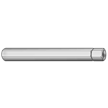 Zoro Select Linkt050 Internally-Threaded Stud, 1/4"-28 Thread To 1/4"-28,