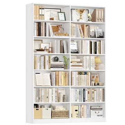 Bücherregal 212 cm hoch Regal mit 14 Fächern Bücherschrank 116 x 28,5 x 212 cm - Bild 1 von 4