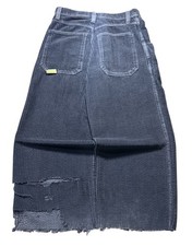 VINTAGE JNCO 179 SMOKE STACKS CORDUROY PANTS Dark Gray SIZE 31x27 USA Easy Wide