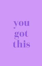 You Got This Inspirational Quote Print Purple Notebook - 8.5 X 5