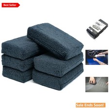 Microfiber Detailing Applicator Sponges 3x5 Inch Black Pack Of 6 Durable Vers... Microfiber Detailing Applicator Sponges 3x5 Inch Black Pack Of 6 Durable Vers...