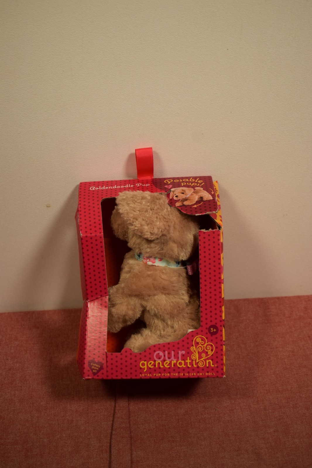 Our Generation Pet Dog Plush with Posable Legs Golden Poodle