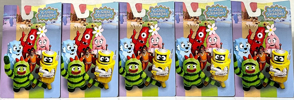 YO GABBA GABBALAND! Yo GABBA GABBA Brobee, Muno, Plex, Foofa and Toodee Set of 5 - Image 2 of 3