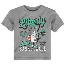 Toddler Mitchell & Ness  Gray New York Liberty That Girl T-Shirt
