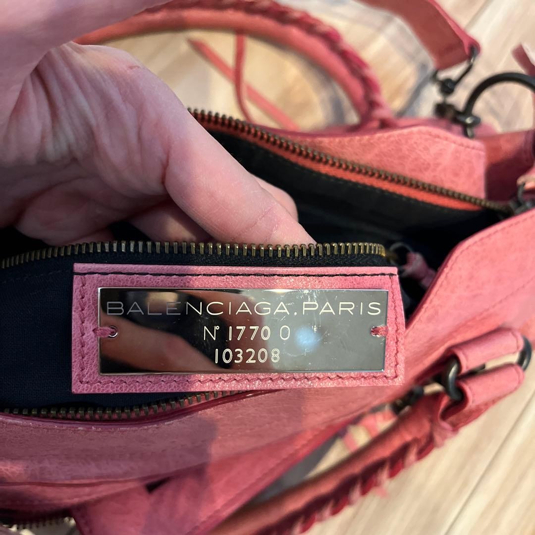 Balenciaga The First Bag Pink Leather Satchel Designer Handbag Iconic Style thumbnail 7