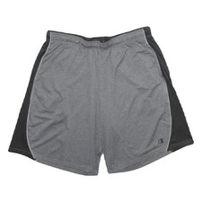 CHAMPION Herren grau & schwarz Sport Shorts XL W34 Polyester Freizeit Gym