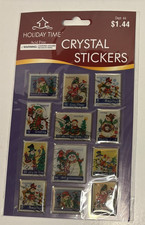 Holiday Time Scrapbooking Stickers - Snowman Stamps - New In Package