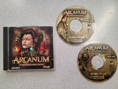 WINDOWS PC CD-ROM ARCANUM GAME - COMPLETE - NM DISCS - FREE SHIP