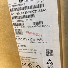 New In Box SIEMENS 6SE6420-2UC21-5BA1 Frequency Inverter