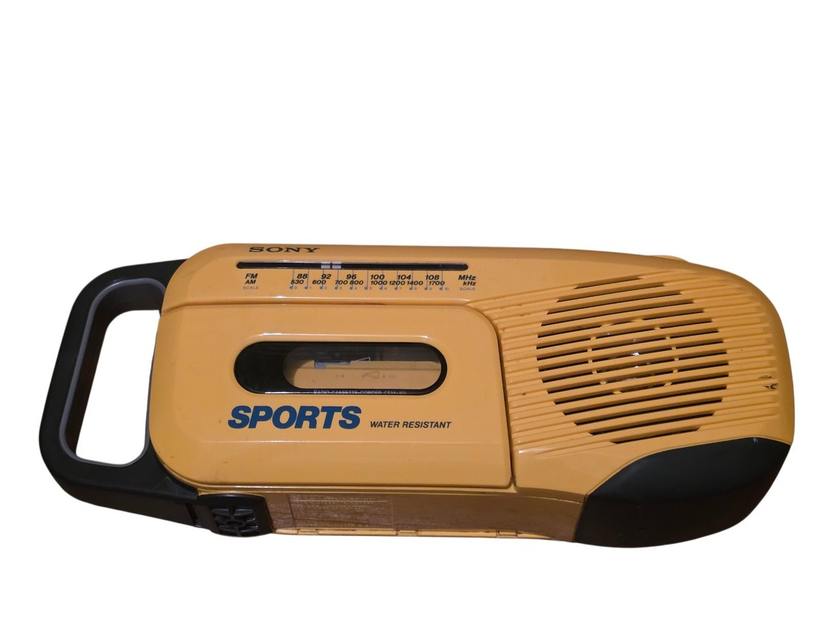 Sony Sports CFM-101 Water Resistant AM/FM Radio Cassette Player