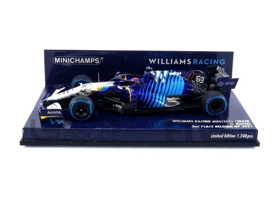 MINICHAMPS 1/43 - WILLIAMS FW43B - 2ND BELGIAN GP 2021 (G. RUSSELL) 417211363
