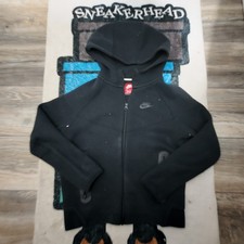 Nike Kids' Medium Black Tech Fleece Hoodie/Windrunner Jacket FD3285-010 Full Zip