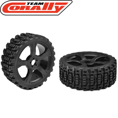 Team Corally Xprit Off-Road 1/8 Buggy Tires Mounted (2) RC Car Bashing Part 17mm