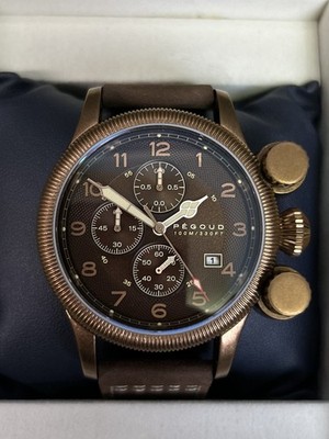 Pegoud  Bronze Chronograh Quartz Sport Wristwatch PG-9002