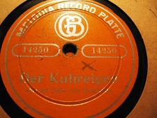 1913 SWISS Yodel Cow Bells DER KUHREIGEN / Dirnd'l wie ist mir MELODIA RECORD