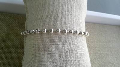 925 Italien Silber Perlen Armband (kleine Perlen)