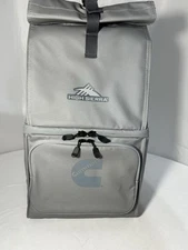 HIGH SIERRA BACKPACK COOLER. HIKING, FISHING, SPORTS, BIKING STEEL GRAY PADDED